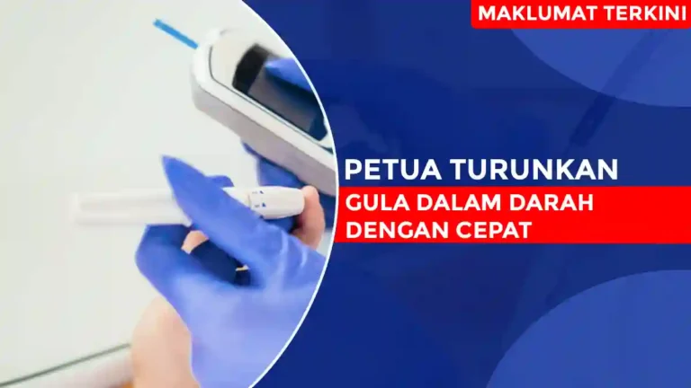 Petua Turunkan Gula Dalam Darah Dengan Cepat
