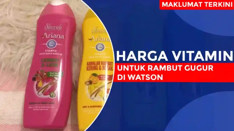 Harga Vitamin Untuk Rambut Gugur di Watson