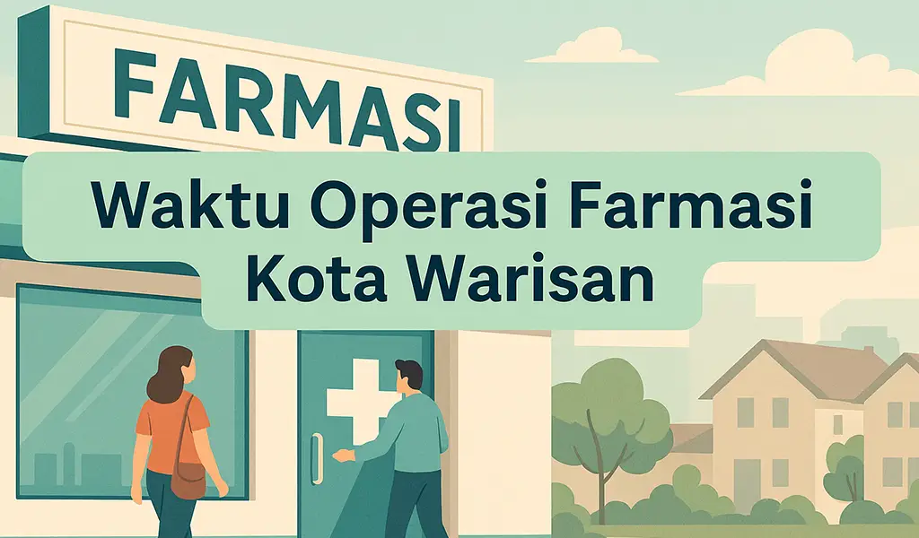 Waktu Operasi Farmasi Kota Warisan